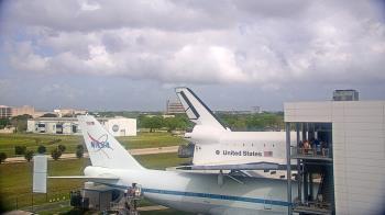 Weather camera view of Space Center Houston.