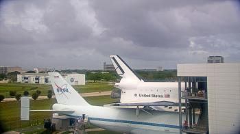 Weather camera view of Space Center Houston.