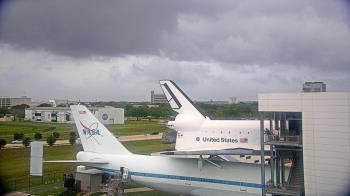 Weather camera view of Space Center Houston.