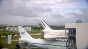 Weather camera view of Space Center Houston.