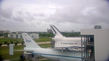 Weather camera view of Space Center Houston.