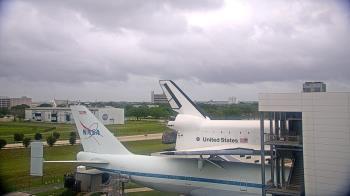 Weather camera view of Space Center Houston.