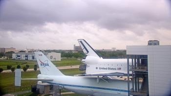 Weather camera view of Space Center Houston.