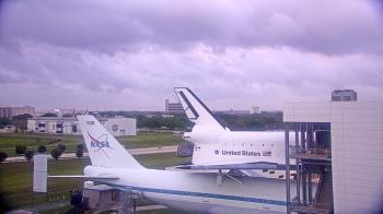 Weather camera view of Space Center Houston.
