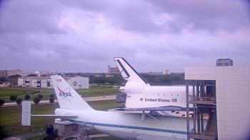 Weather camera view of Space Center Houston.
