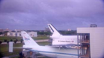 Weather camera view of Space Center Houston.
