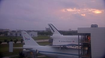 Weather camera view of Space Center Houston.