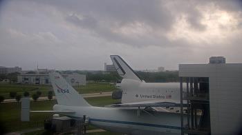 Weather camera view of Space Center Houston.