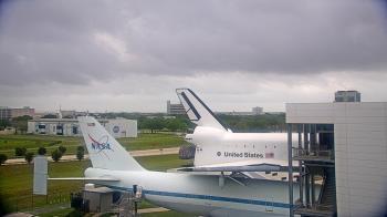 Weather camera view of Space Center Houston.