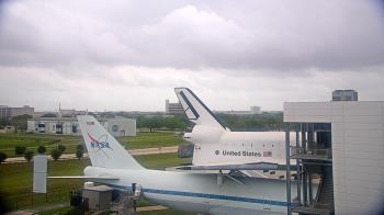Weather camera view of Space Center Houston.