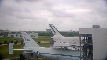 Weather camera view of Space Center Houston.