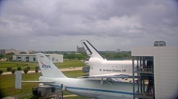 Weather camera view of Space Center Houston.