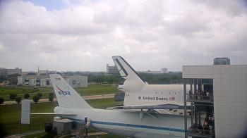 Weather camera view of Space Center Houston.