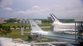 Weather camera view of Space Center Houston.