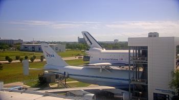 Weather camera view of Space Center Houston.