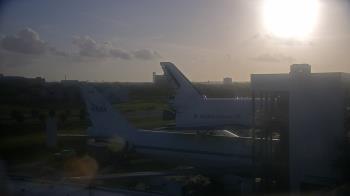 Weather camera view of Space Center Houston.
