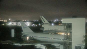 Weather camera view of Space Center Houston.