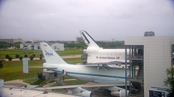 Weather camera view of Space Center Houston.