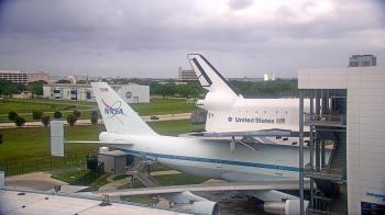 Weather camera view of Space Center Houston.