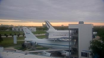 Weather camera view of Space Center Houston.