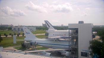 Weather camera view of Space Center Houston.