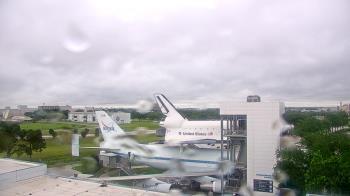 Weather camera view of Space Center Houston.