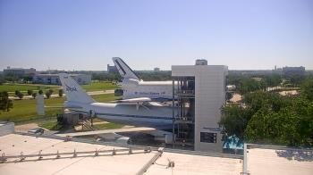 Weather camera view of Space Center Houston.