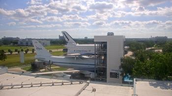 Weather camera view of Space Center Houston.
