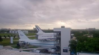 Weather camera view of Space Center Houston.