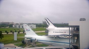 Weather camera view of Space Center Houston.