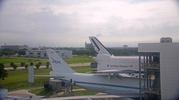 Weather camera view of Space Center Houston.