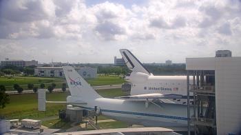 Weather camera view of Space Center Houston.