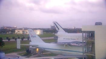 Weather camera view of Space Center Houston.