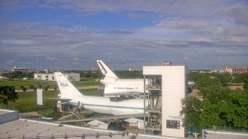Weather camera view of Space Center Houston.