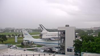 Weather camera view of Space Center Houston.