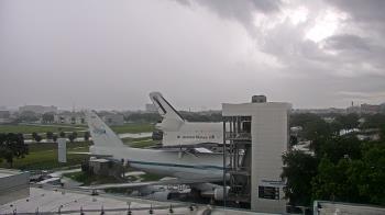 Weather camera view of Space Center Houston.