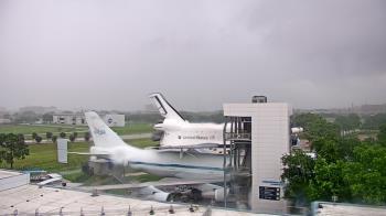 Weather camera view of Space Center Houston.