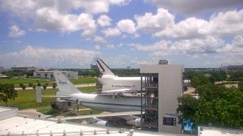 Weather camera view of Space Center Houston.