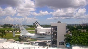 Weather camera view of Space Center Houston.
