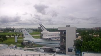 Weather camera view of Space Center Houston.
