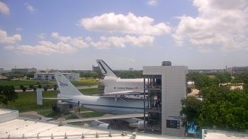 Weather camera view of Space Center Houston.