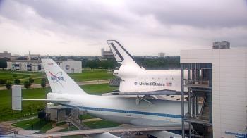 Weather camera view of Space Center Houston.