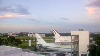 Weather camera view of Space Center Houston.