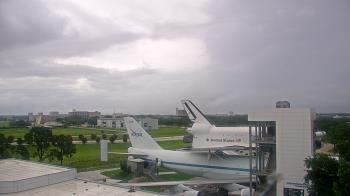 Weather camera view of Space Center Houston.