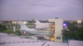 Weather camera view of Space Center Houston.