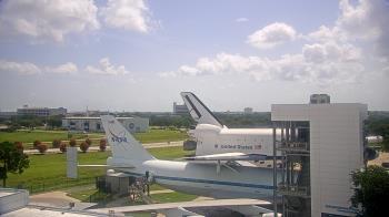 Weather camera view of Space Center Houston.