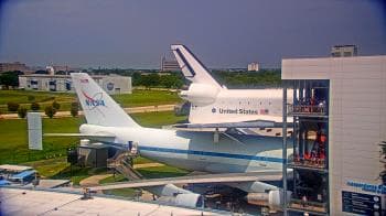 Weather camera view of Space Center Houston.