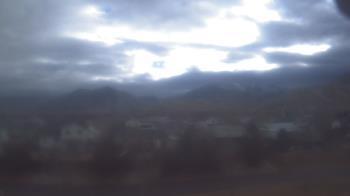 Weather camera view of Blue Peak HS.