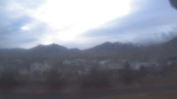 Weather camera view of Blue Peak HS.