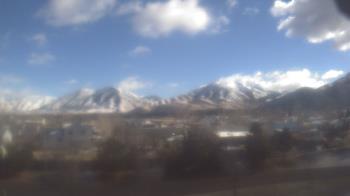 Weather camera view of Blue Peak HS.